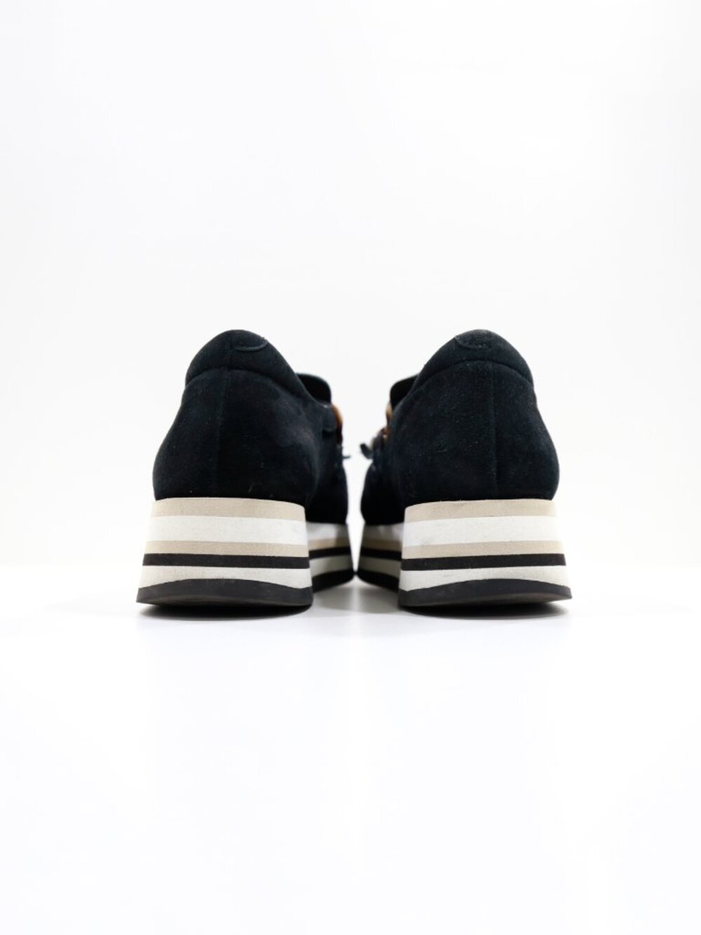 Softwaves Cadie Black Suede Leather Kiltie Platform Loafers - 8/EU 38.5 - Picture 4 of 7